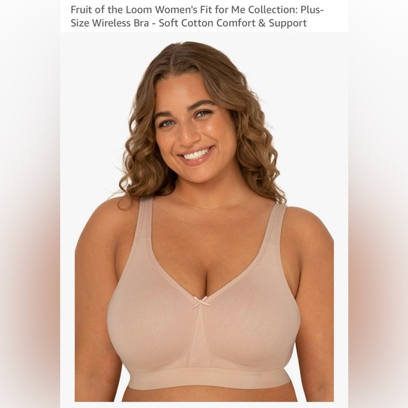 Fruit of the Loom Fit for Me Collection Soft Cotton Wireless Support 38DD (NWOT) - Picture 1 of 6